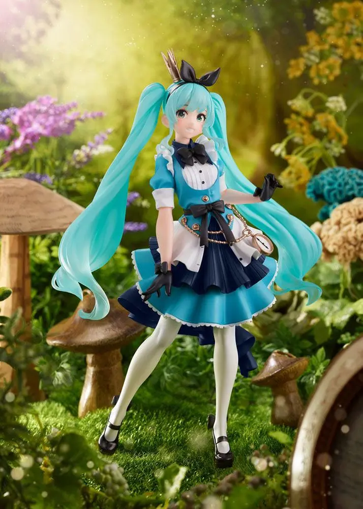 Vocaloid PVC Princess AMP Statue Hatsune Miku Alice Ver. 18 cm product photo