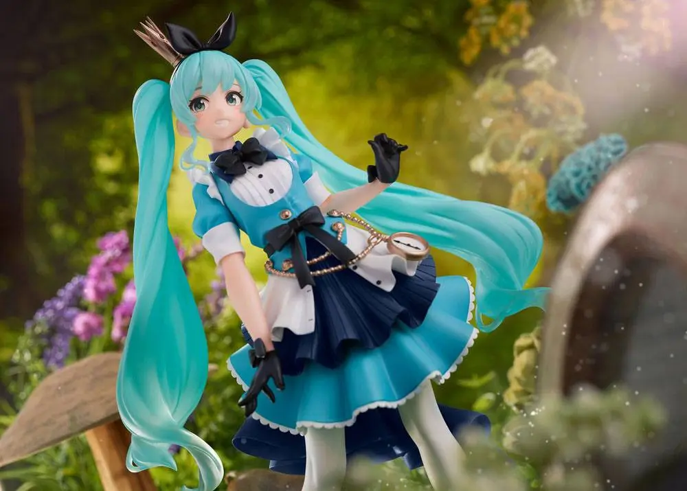 Vocaloid PVC Princess AMP Statue Hatsune Miku Alice Ver. 18 cm product photo