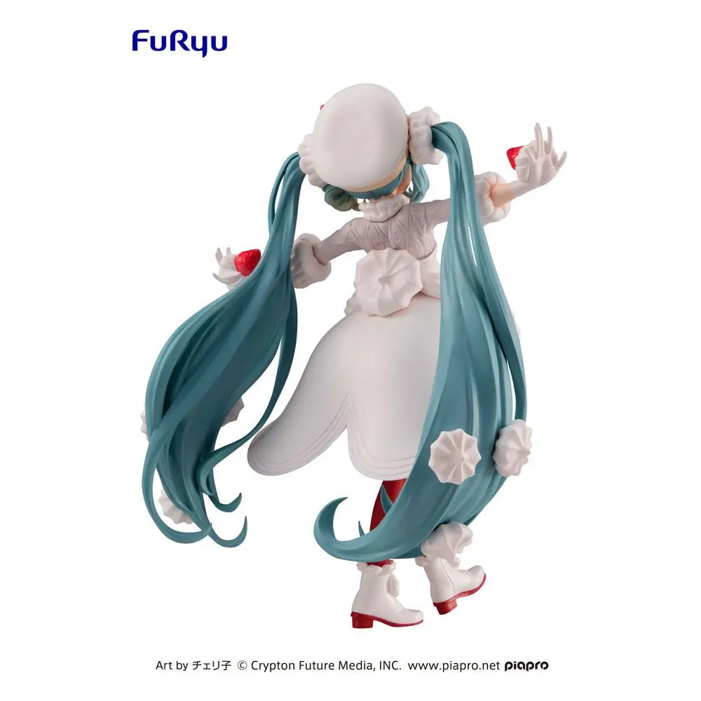 Vocaloid Sweet Tea Time PVC Statue Hatsune Miku Strawberry Short 17 cm product photo