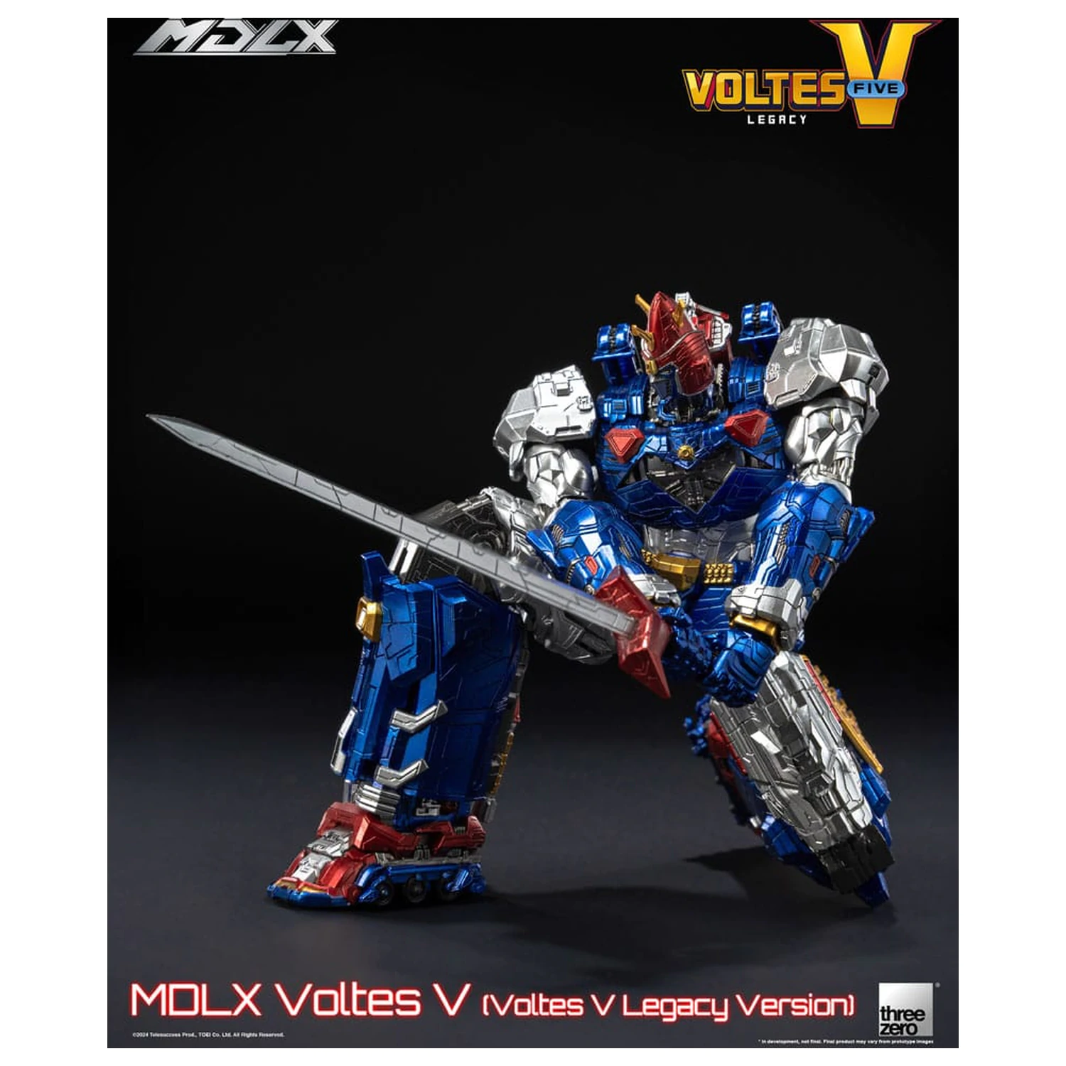Voltes V MDLX Action Figure Cliffjumper (Voltes V Legacy Version) 15 cm product photo