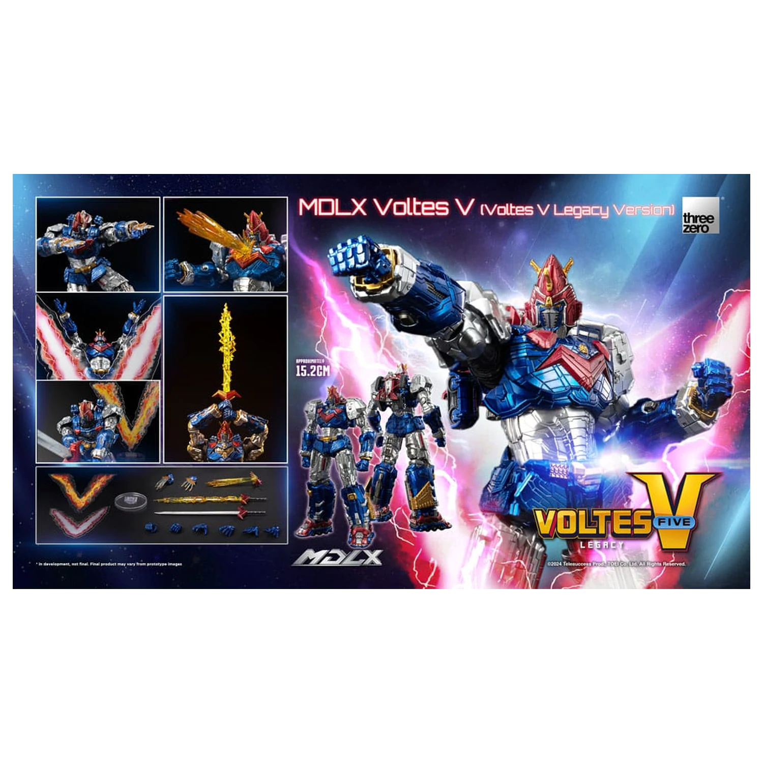 Voltes V MDLX Action Figure Cliffjumper (Voltes V Legacy Version) 15 cm product photo