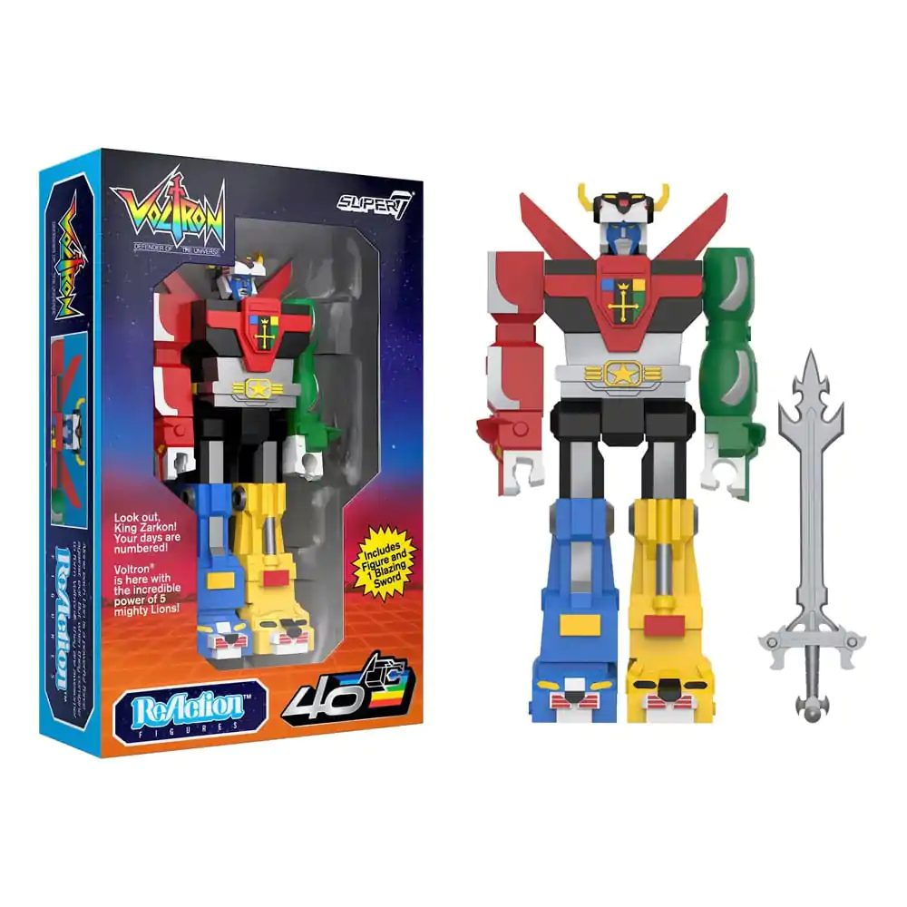 Voltron ReAction Action Figure Voltron Vintage Package 10 cm product photo