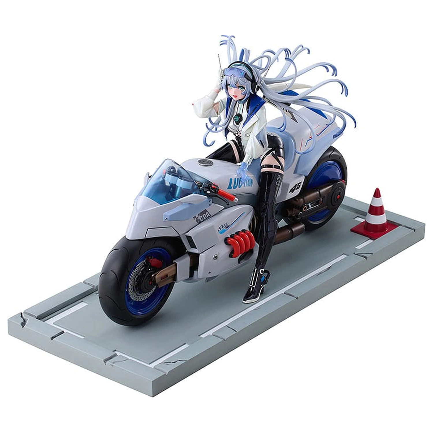 Vsinger PVC Statue 1/7 Vsinger Luo Tianyi Retro-Future Storm Driver Ver. 23 cm product photo