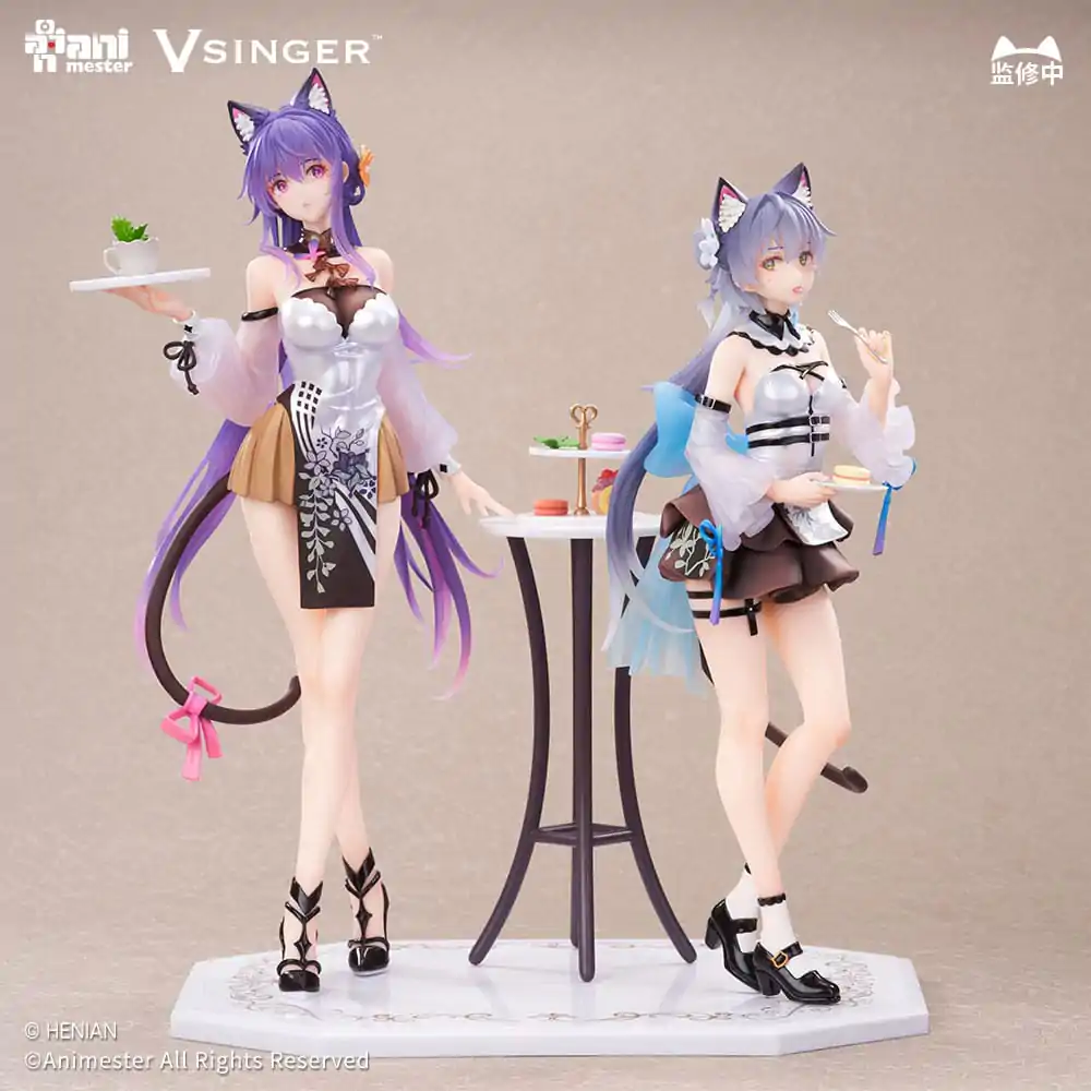 VSinger Luo Tianyi & Mo Qingxian Statue 1/7 2-Pack Luo Tianyi & Mo Qingxian Tea Time Melody Ver.  product photo