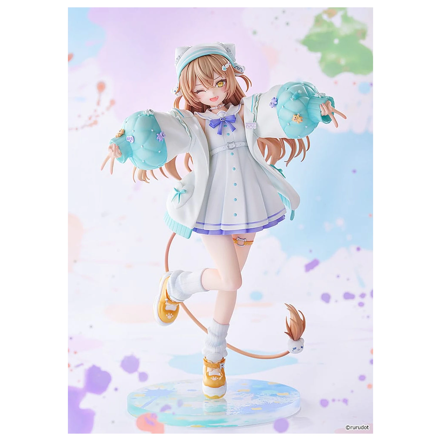 VTuber PVC Statue 1/7 Rurudo Lion Pastel Oniku Ver. 25 cm   product photo