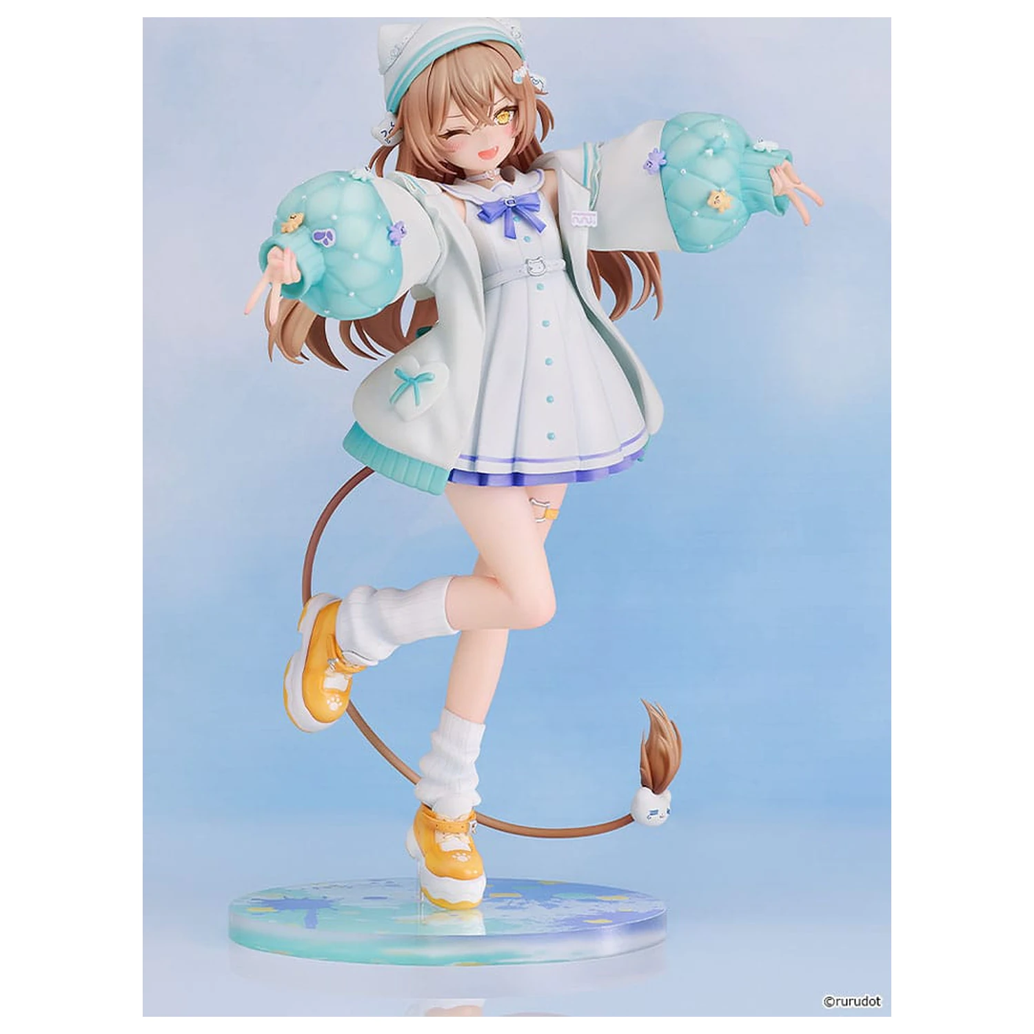 VTuber PVC Statue 1/7 Rurudo Lion Pastel Oniku Ver. 25 cm   product photo