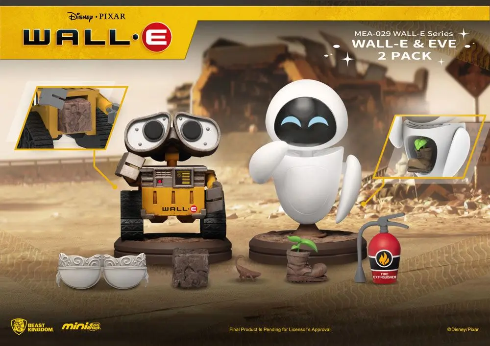Wall-E Mini Egg Attack Figures 2-Pack Wall-E Series Wall-E & Eve 8 cm product photo