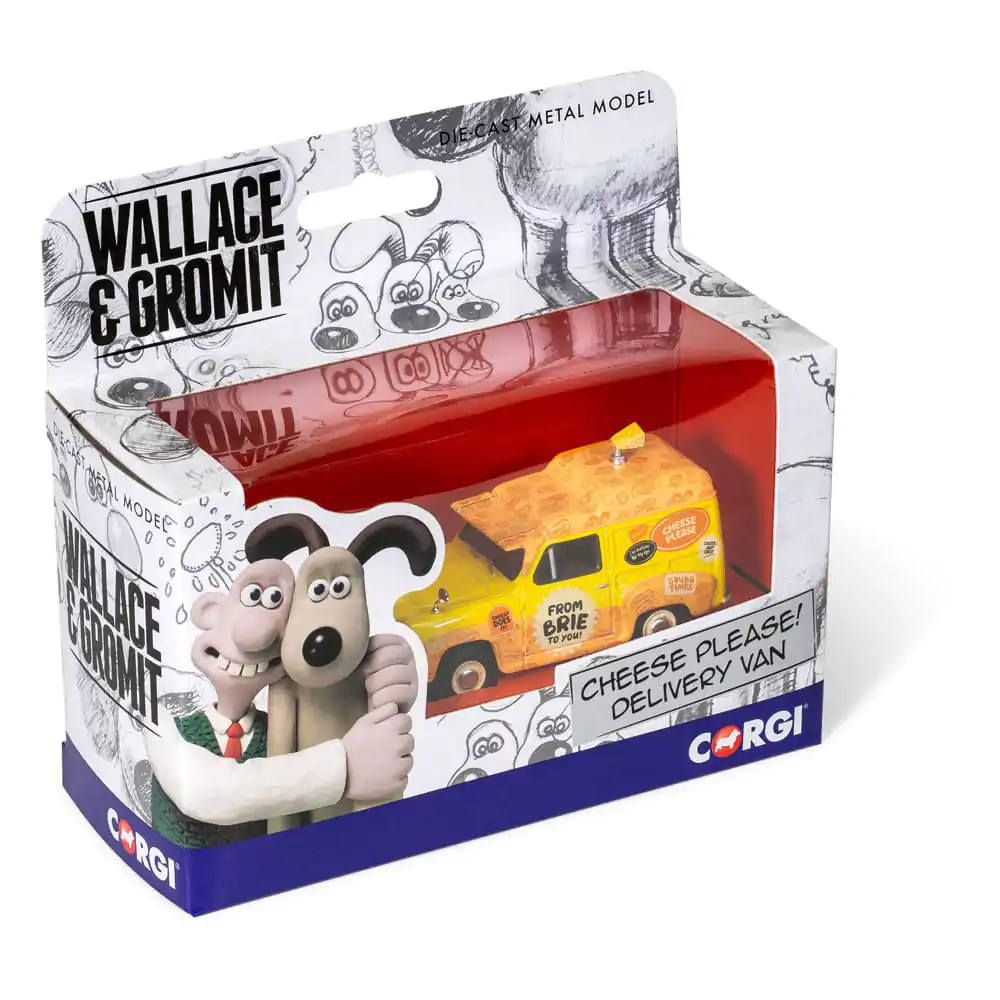 Wallace &amp; Gromit Die Cast Model 1/43 Austin A35 Van - Cheese Please! Delivery Van product photo