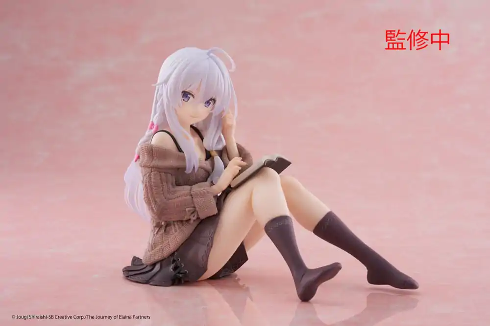 Wandering Witch: The Journey of Elaina PVC Statue Desktop Cute Figure Elaina Casual Clothes Ver. 13 cm termékfotó