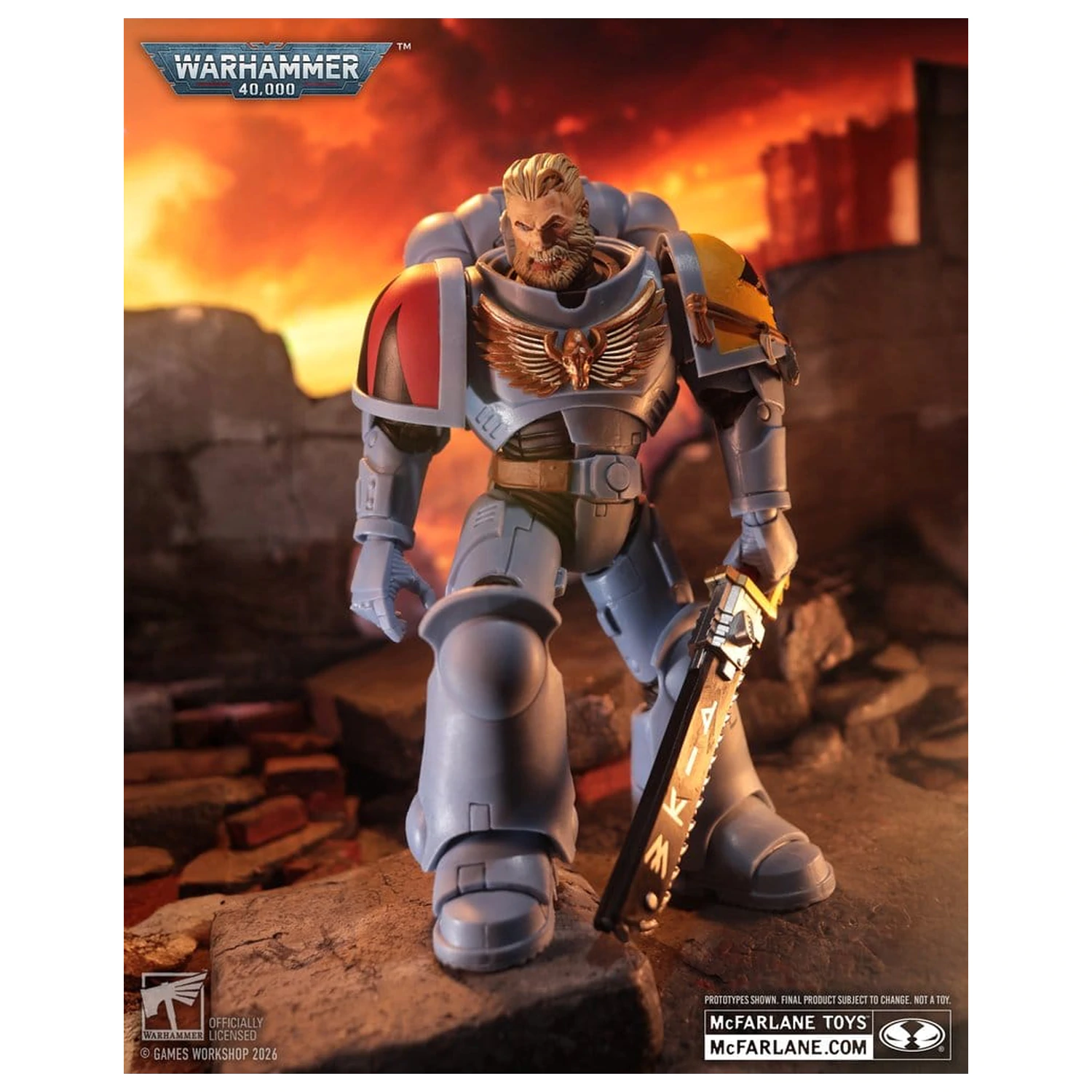 Warhammer 40,000 Action Figure Grey Hunter (Space Wolves) 18 cm product photo