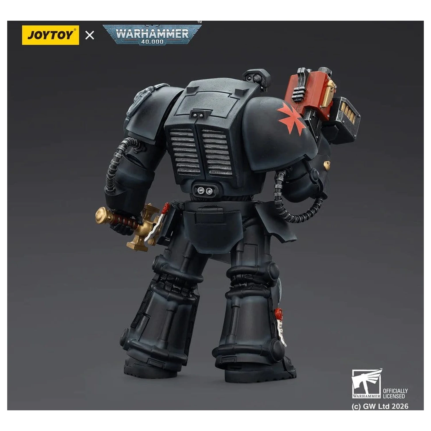 Warhammer 40,000 Action Figure Black Templars Terminator 1 with Power Sword and Storm Bolter 14 cm product photo