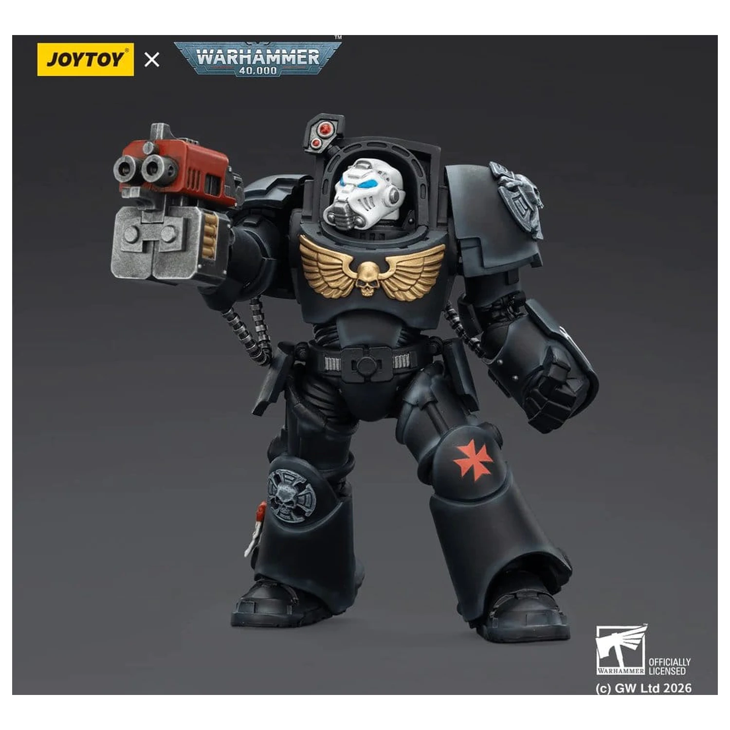Warhammer 40,000 Action Figure Black Templars Terminator 2 with Power Fist and Storm Bolter 14 cm product photo