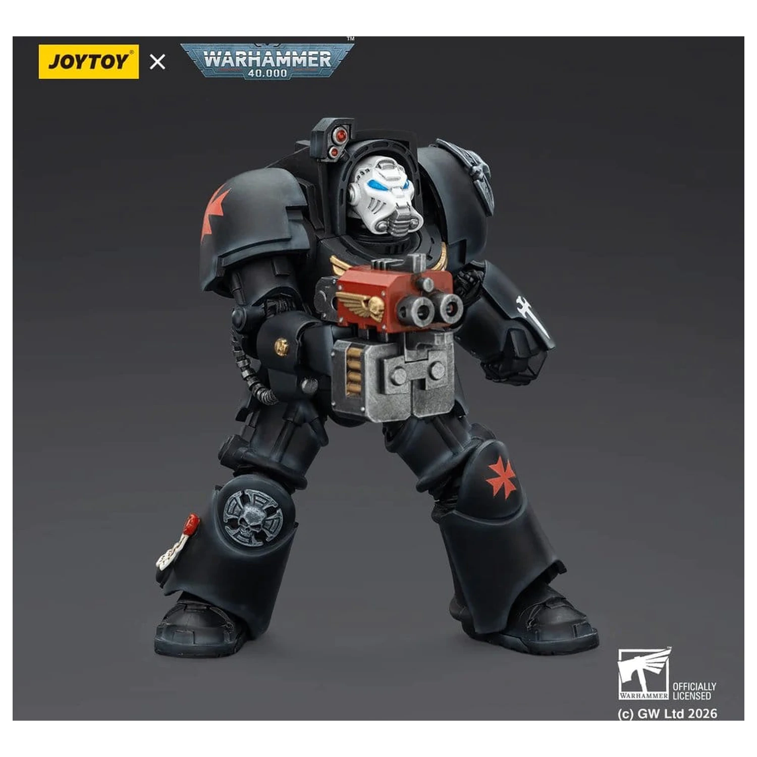 Warhammer 40,000 Action Figure Black Templars Terminator 2 with Power Fist and Storm Bolter 14 cm product photo