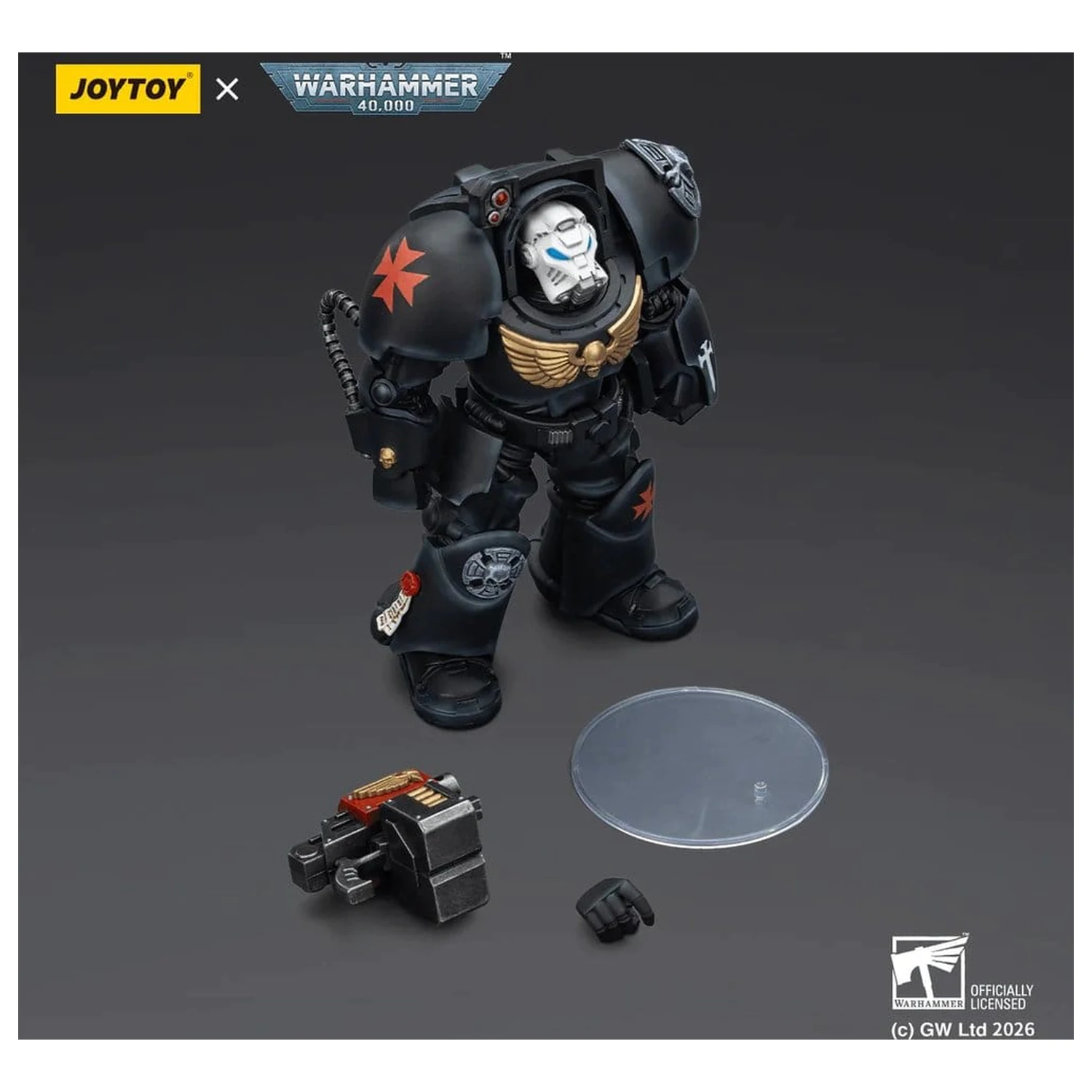 Warhammer 40,000 Action Figure Black Templars Terminator 2 with Power Fist and Storm Bolter 14 cm product photo
