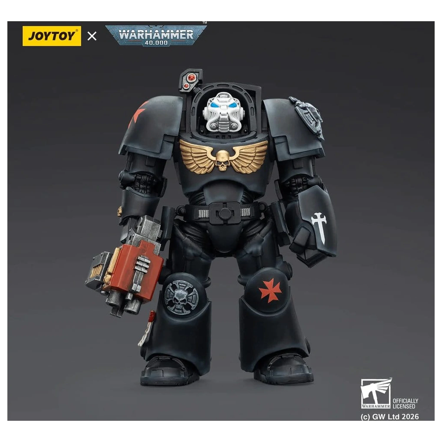 Warhammer 40,000 Action Figure Black Templars Terminator 2 with Power Fist and Storm Bolter 14 cm product photo