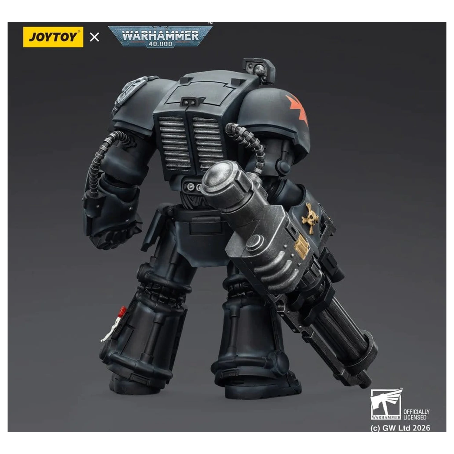 Warhammer 40,000 Action Figure Black Templars Terminator 3 with Power Fist and Assault Cannon 14 cm product photo