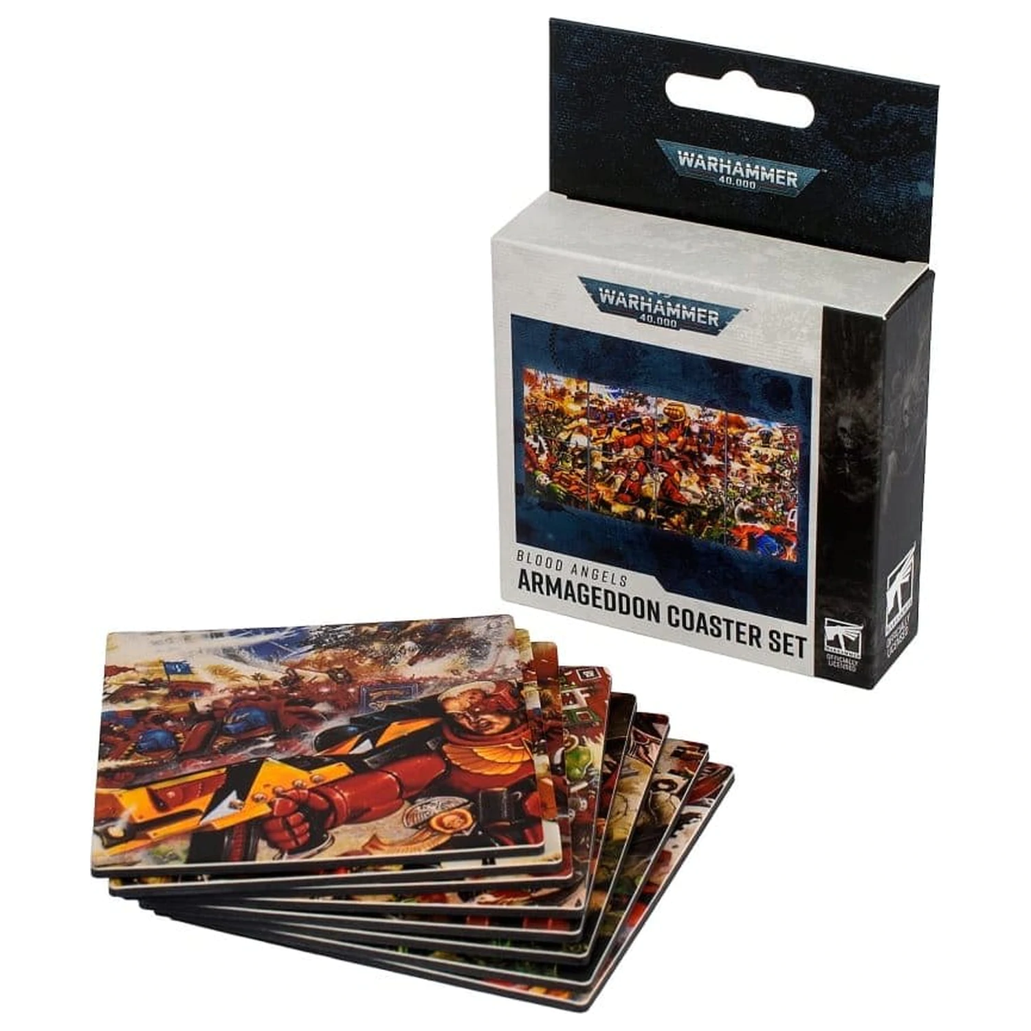 Warhammer 40,000 Coaster Set Blood Angels Armageddon 15 cm product photo