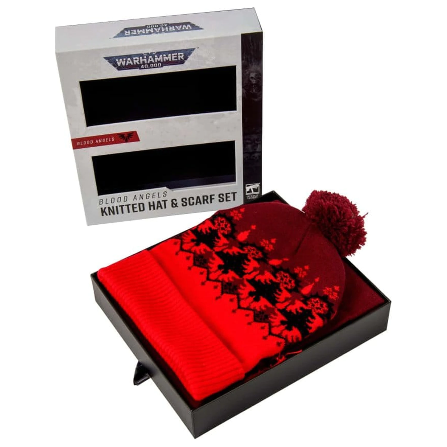 Warhammer 40,000 Knitted Hat & Scarf Set Blood Angels 27 cm product photo