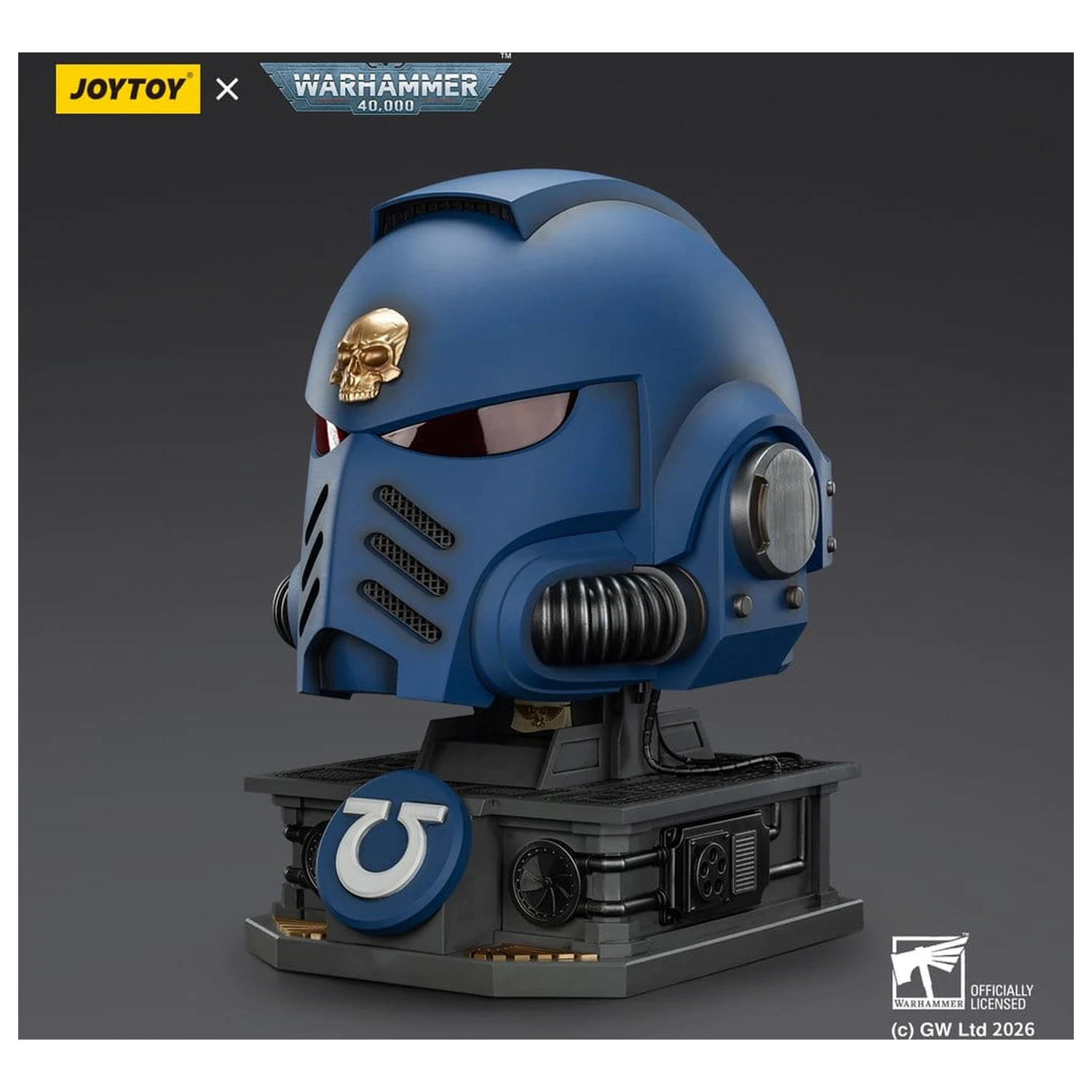 Warhammer 40,000 Captain MkX Helmet & Display Stand Ultramarines 44 cm product photo