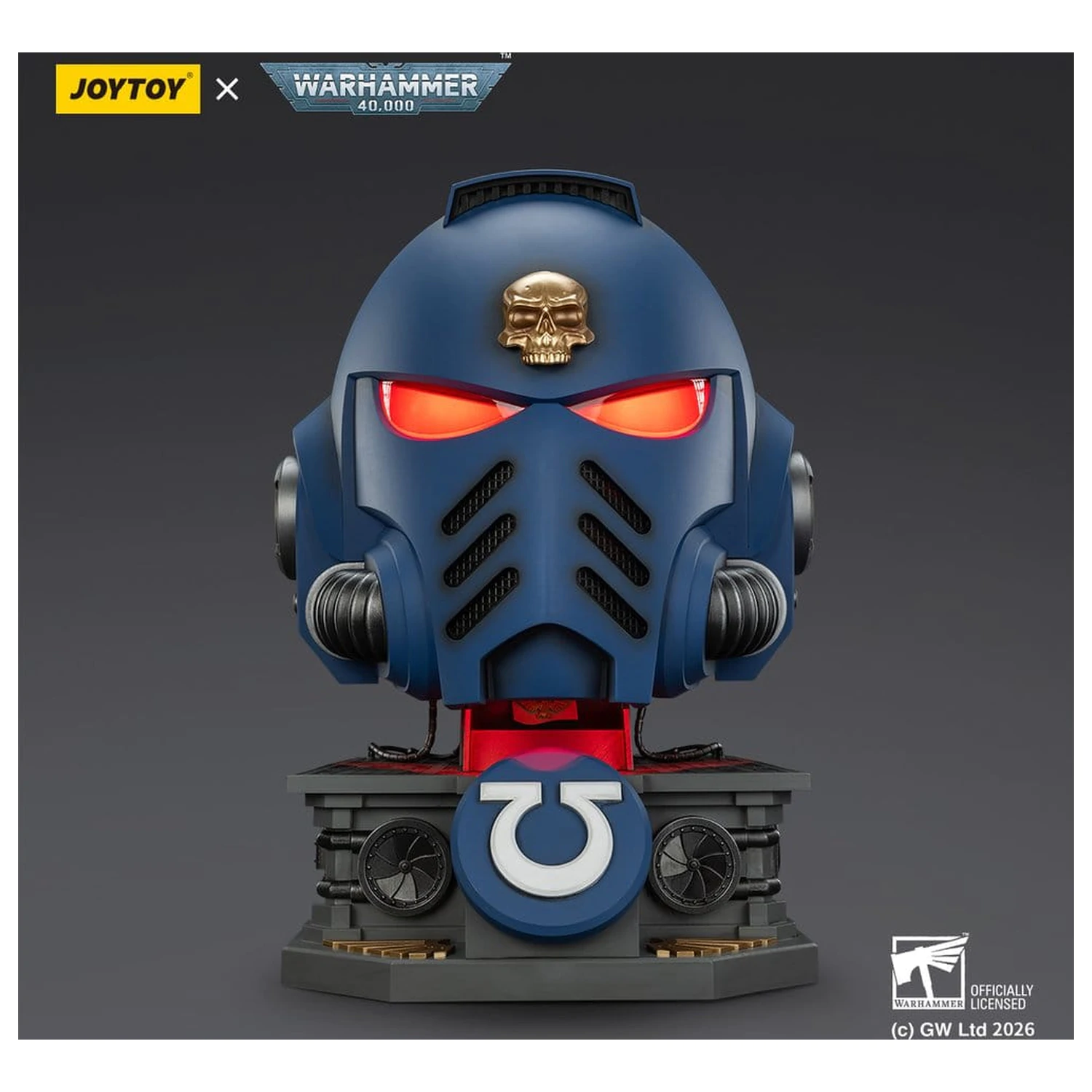 Warhammer 40,000 Captain MkX Helmet & Display Stand Ultramarines 44 cm product photo