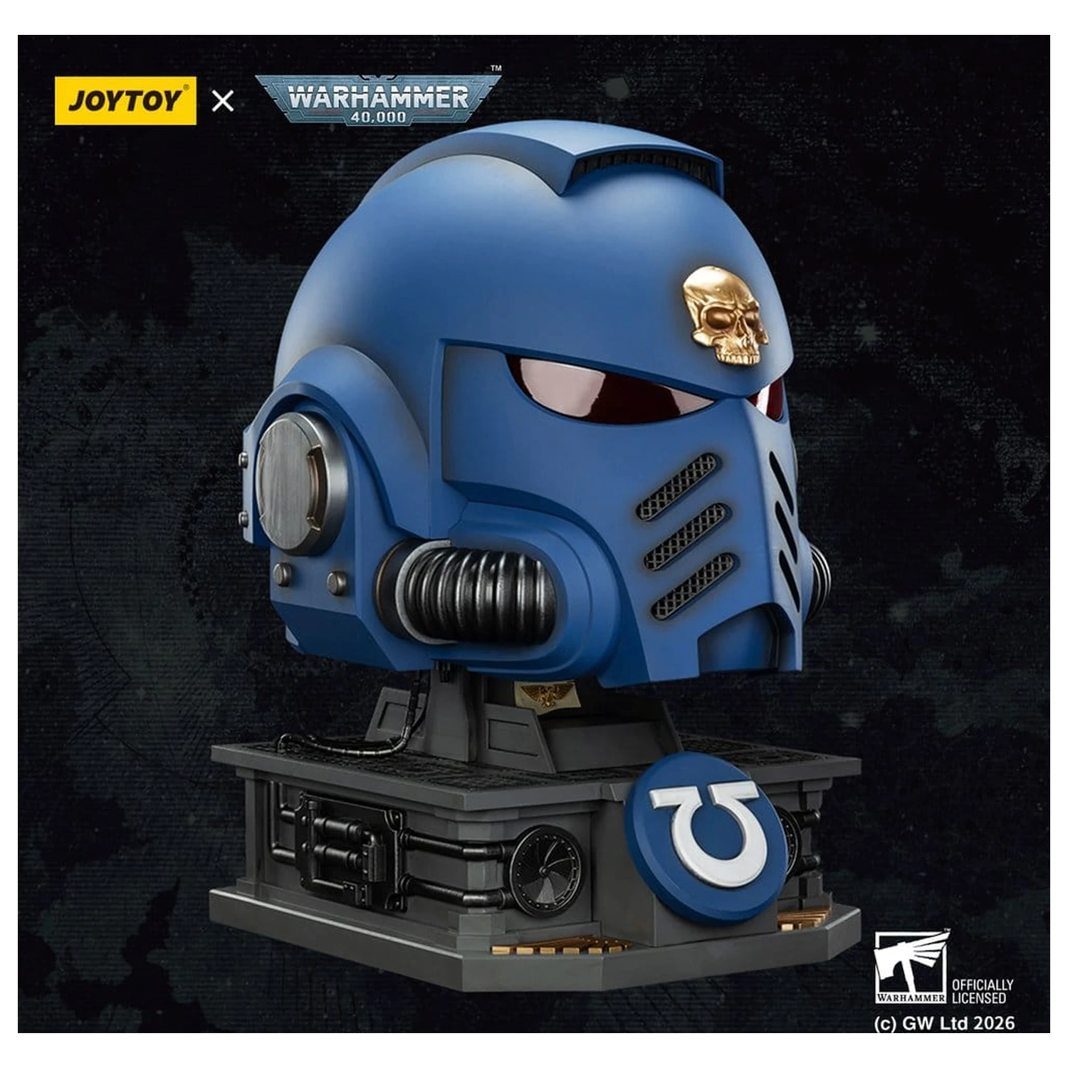 Warhammer 40,000 Captain MkX Helmet & Display Stand Ultramarines 44 cm product photo