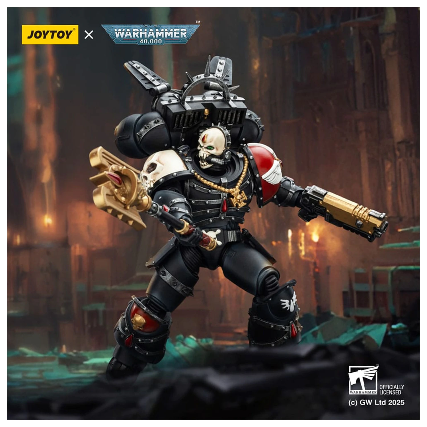 Warhammer 40,000: Combat Patrol Blood Angels Action Figure Lemartes With Jump Pack Blood Crozius and Absolver Bolt Pistol 12 cm product photo
