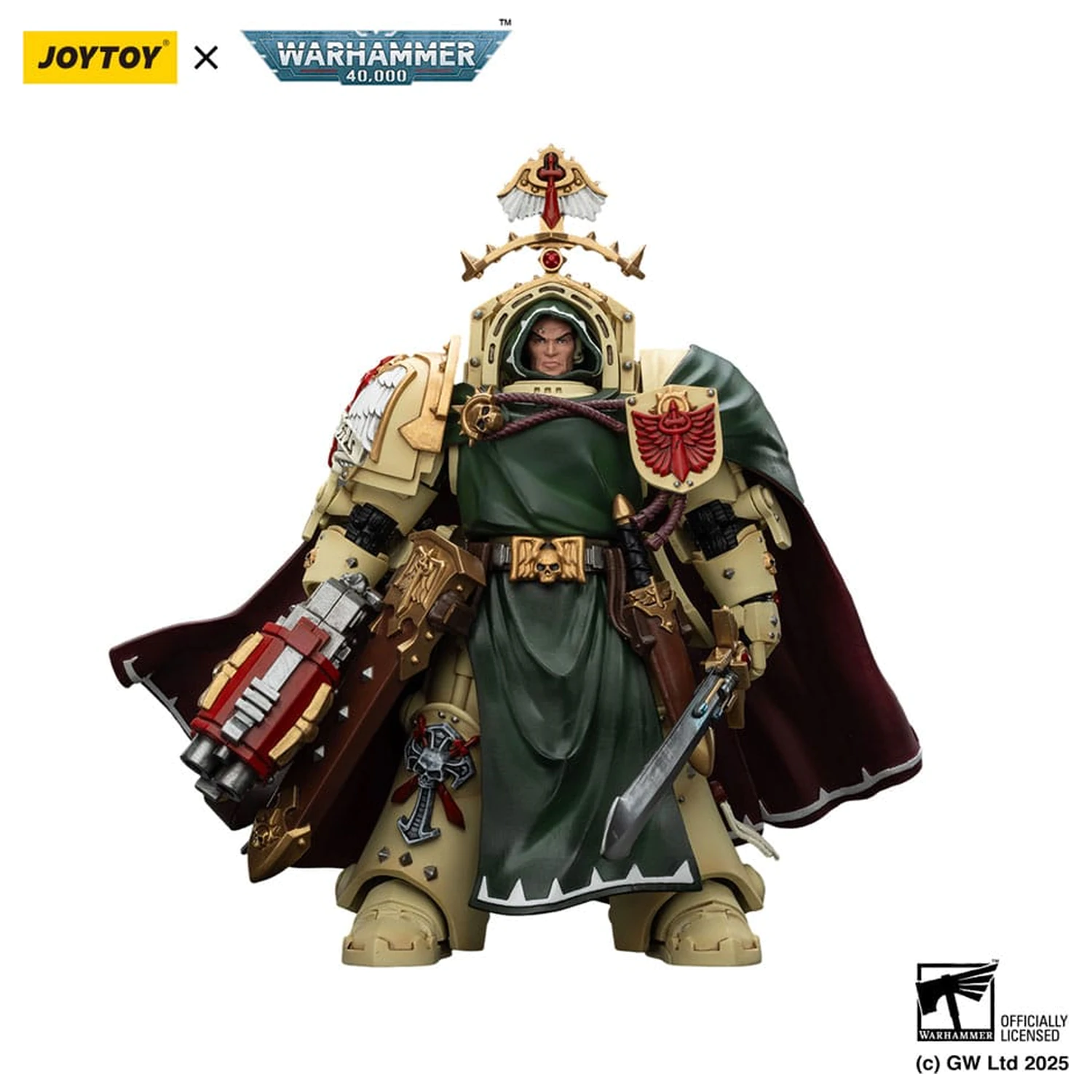 Warhammer 40,000: Dark Angels Action Figure Belial Grand Master of The Deathwing With the Sword of Silence and Storm Bolter 14 cm product photo