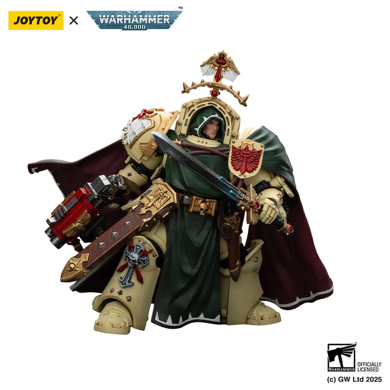 Warhammer 40,000: Dark Angels Action Figure Belial Grand Master of The Deathwing With the Sword of Silence and Storm Bolter 14 cm product photo