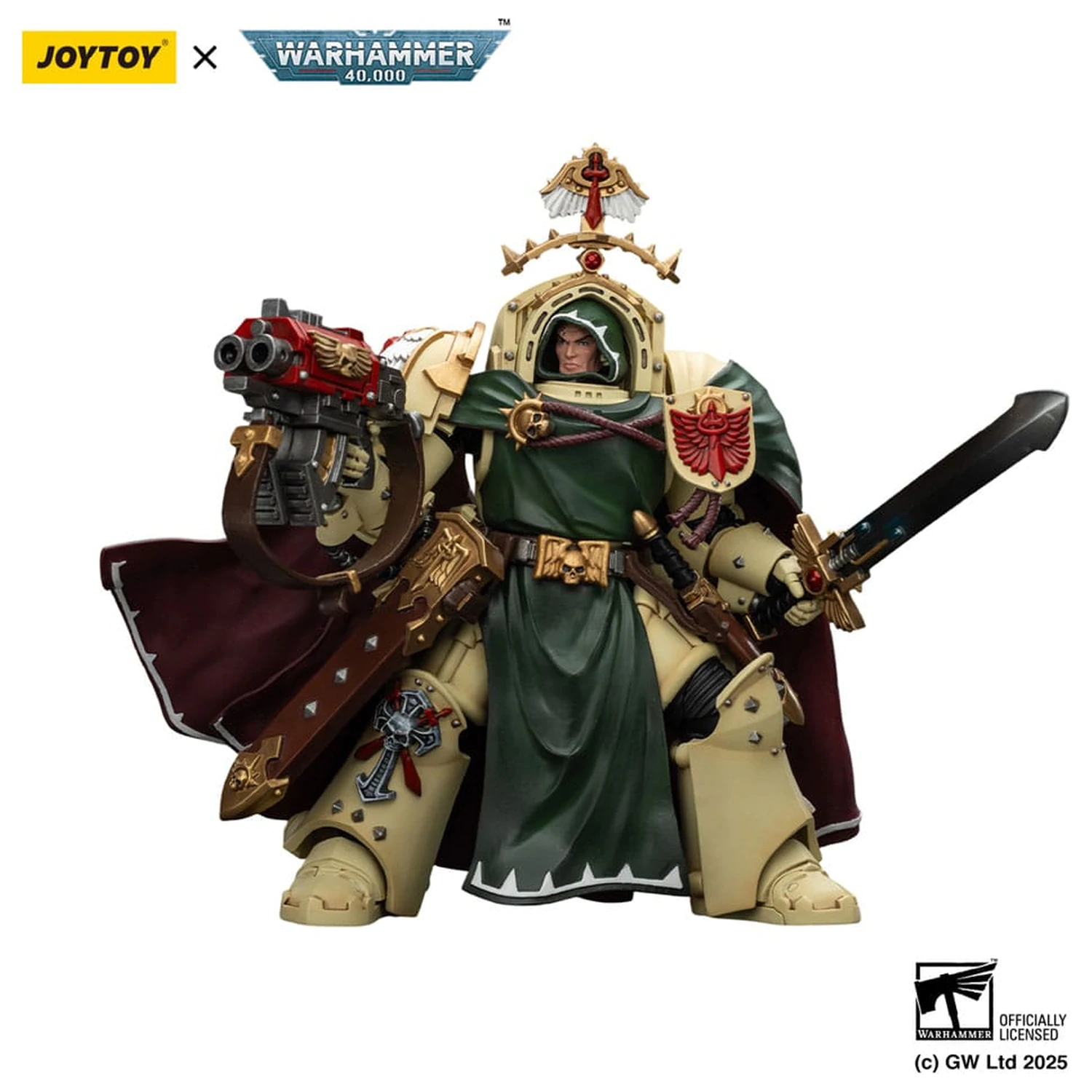 Warhammer 40,000: Dark Angels Action Figure Belial Grand Master of The Deathwing With the Sword of Silence and Storm Bolter 14 cm product photo