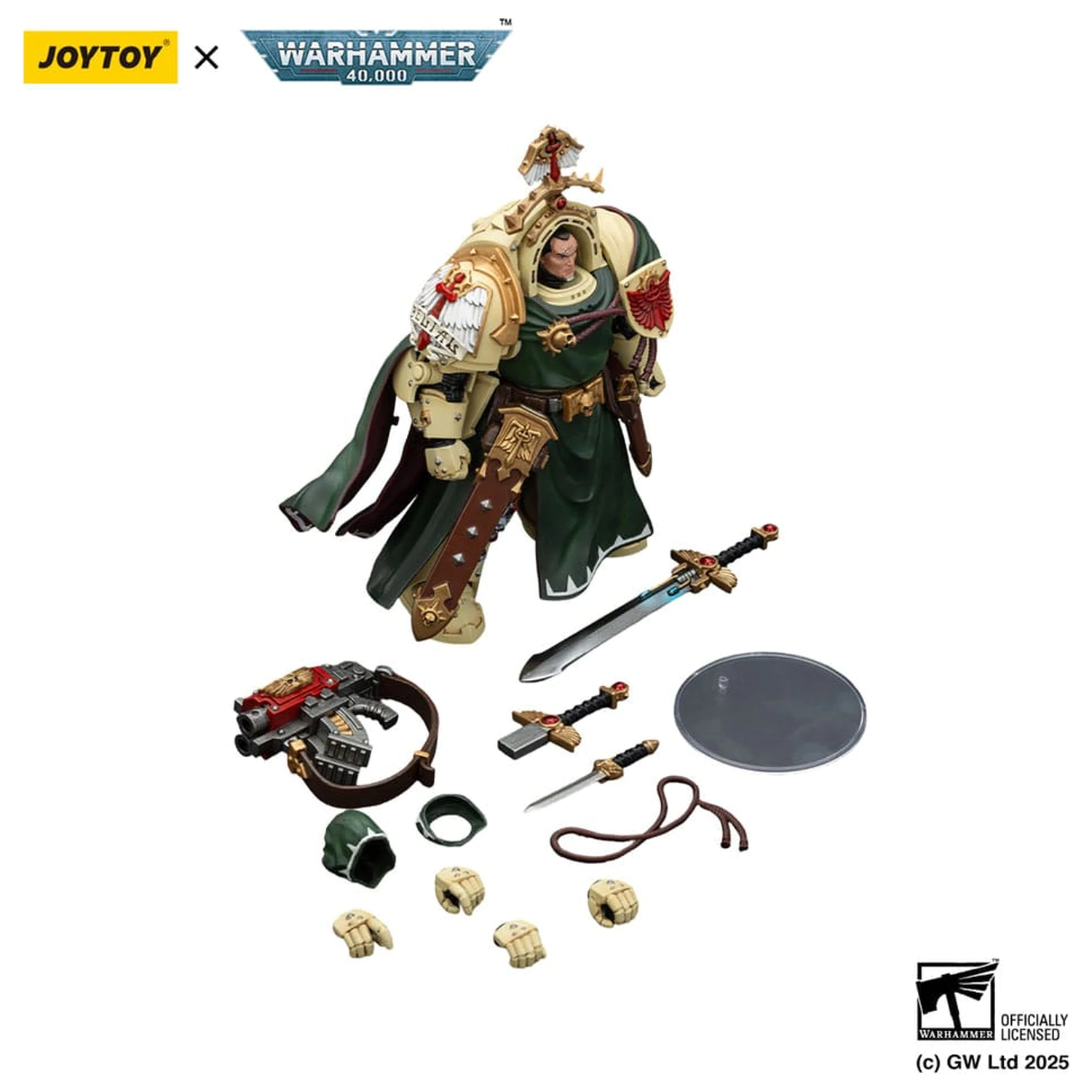 Warhammer 40,000: Dark Angels Action Figure Belial Grand Master of The Deathwing With the Sword of Silence and Storm Bolter 14 cm product photo