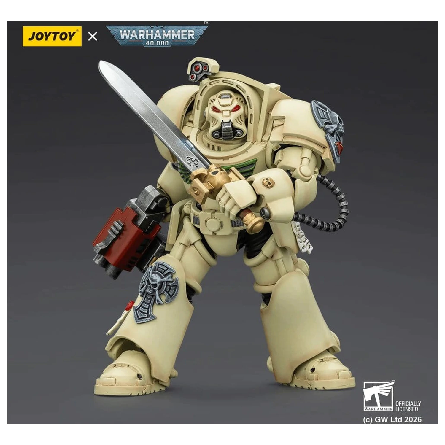 Warhammer 40,000 Action Figure Dark Angels Deathwing Terminator 1 with Power Sword and Storm Bolter 14 cm product photo