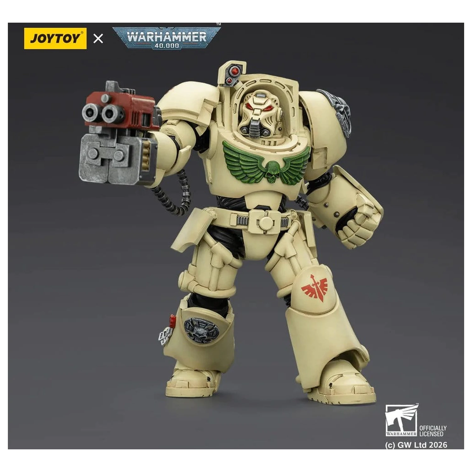 Warhammer 40,000 Action Figure Dark Angels Deathwing Terminator 2 with Power Fist and Storm Bolter 14 cm product photo