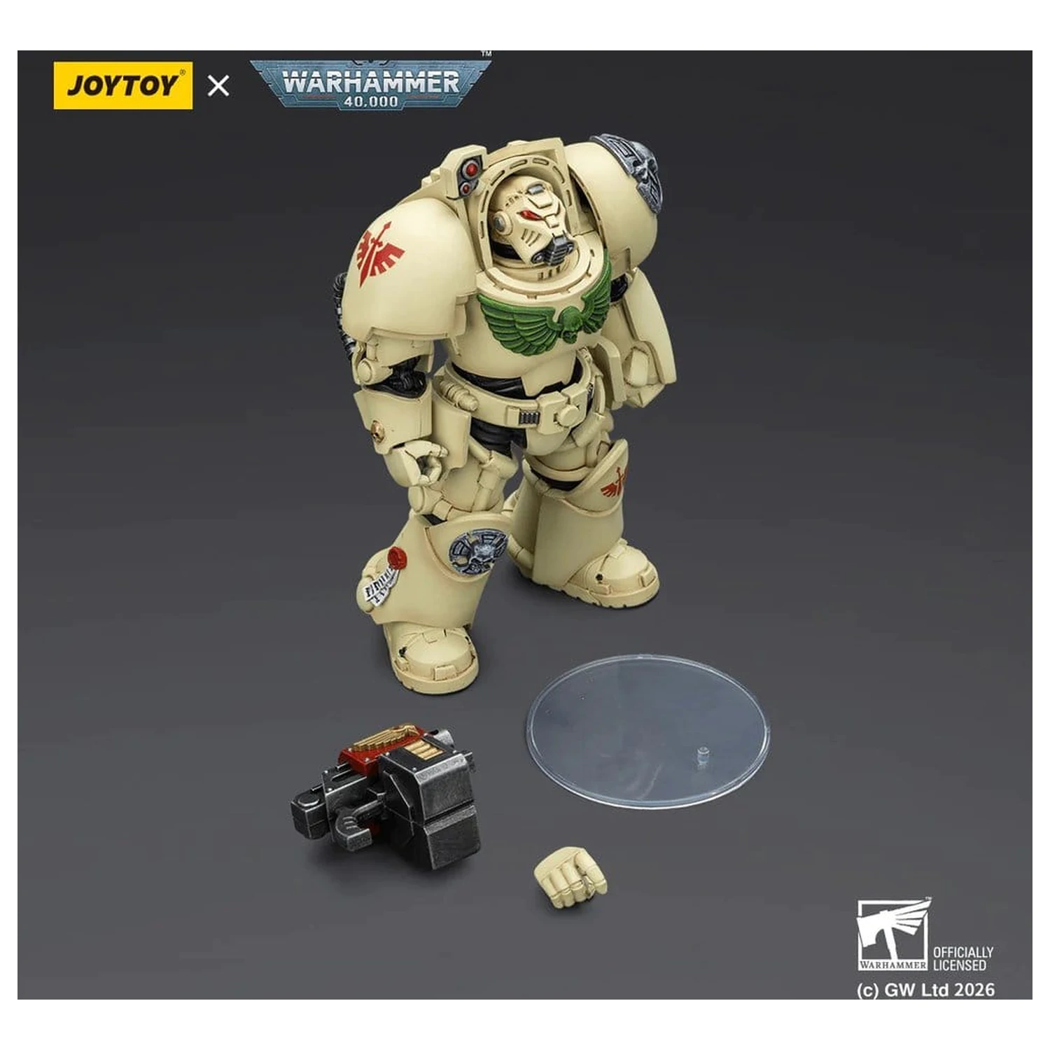 Warhammer 40,000 Action Figure Dark Angels Deathwing Terminator 2 with Power Fist and Storm Bolter 14 cm product photo