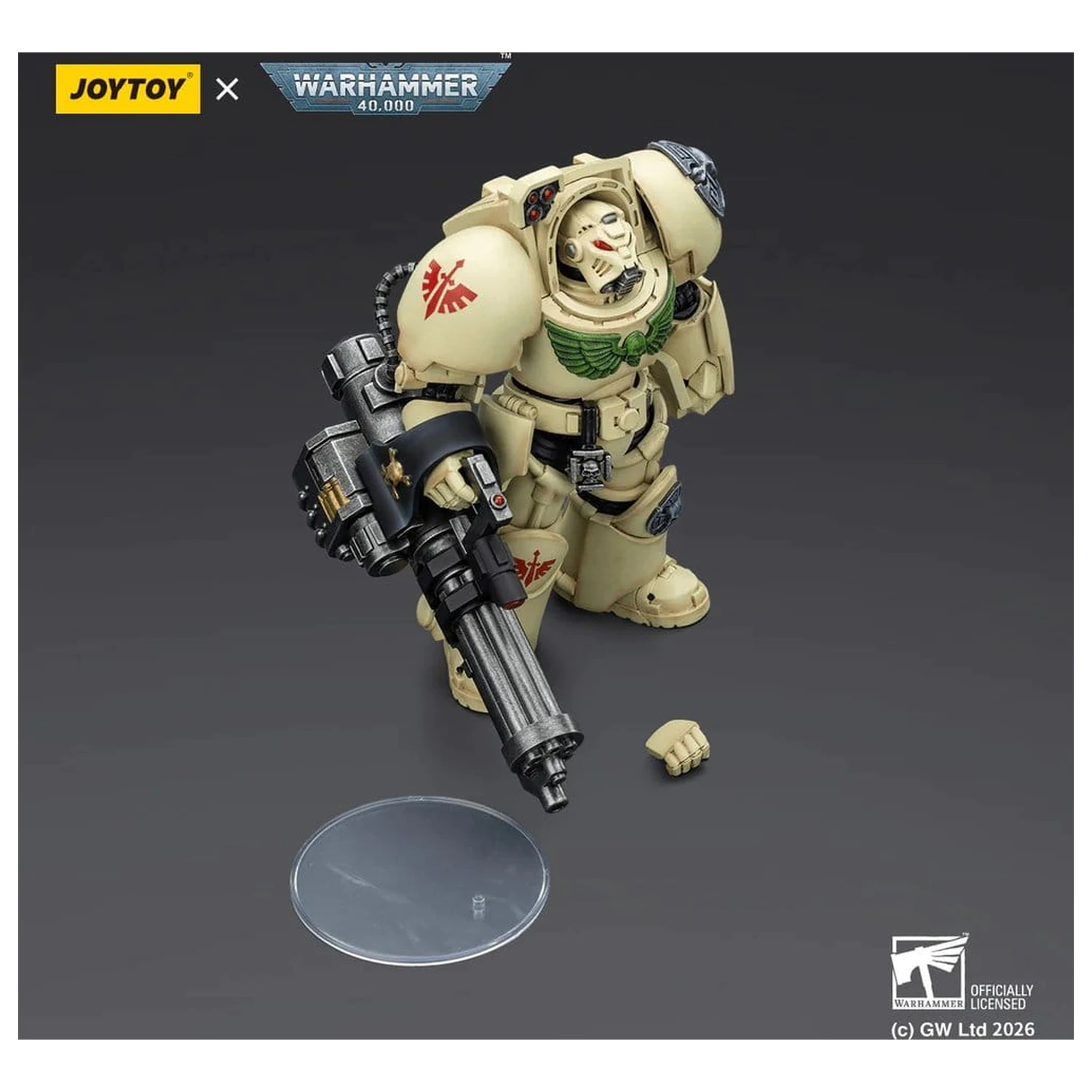 Warhammer 40,000 Action Figure Dark Angels Deathwing Terminator 3 with Power Fist and Assault Cannon 14 cm product photo