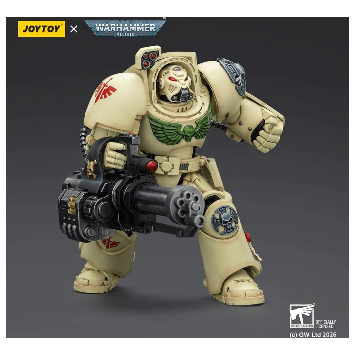 Warhammer 40,000 Action Figure Dark Angels Deathwing Terminator 3 with Power Fist and Assault Cannon 14 cm product photo