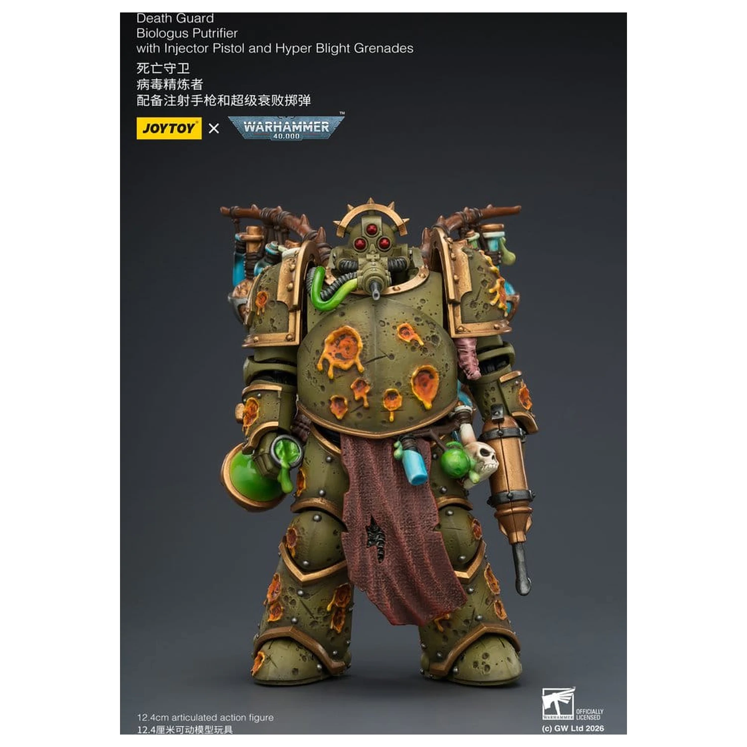 Warhammer 40,000 Action Figure Death Guard Biologus Putrifier 12 cm product photo