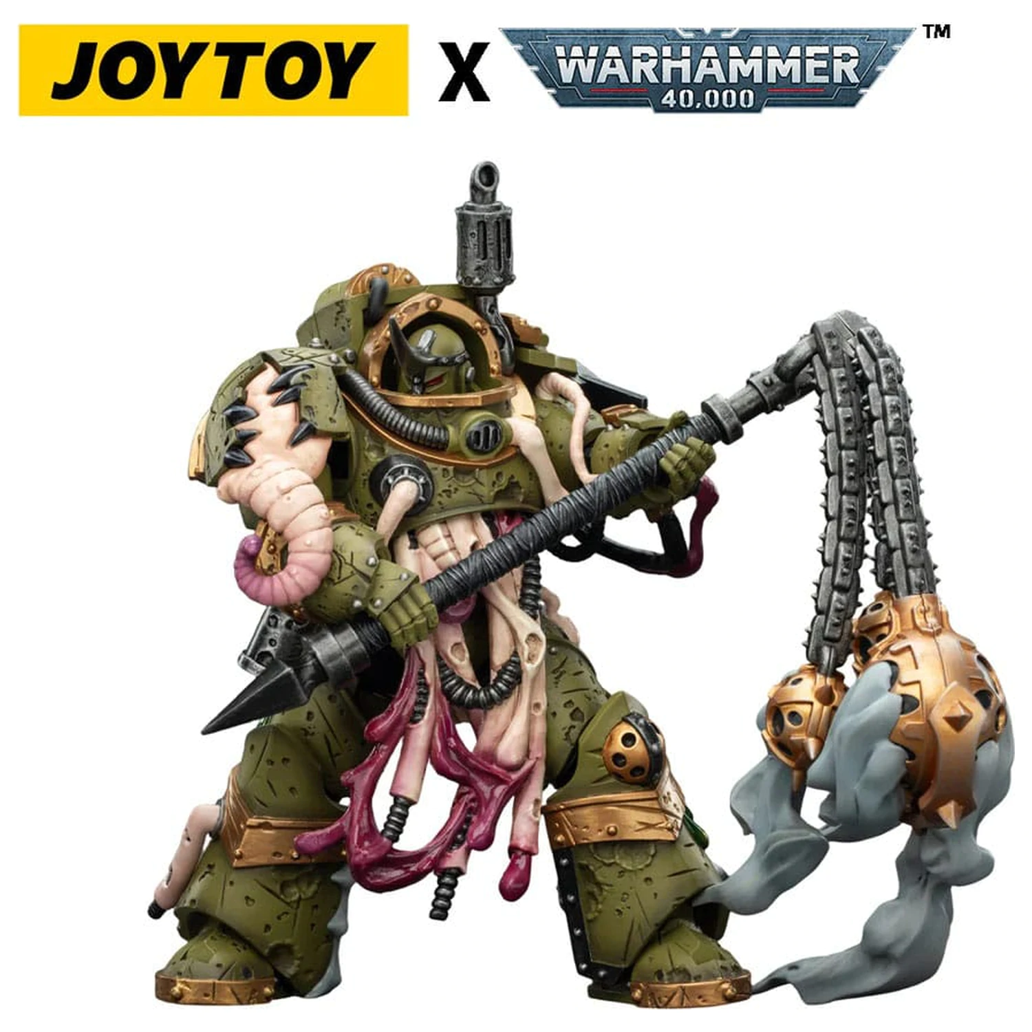 Warhammer 40,000 Action Figure Death Guard Blightlord Terminator 2 with Flail of Corruption 14 cm product photo