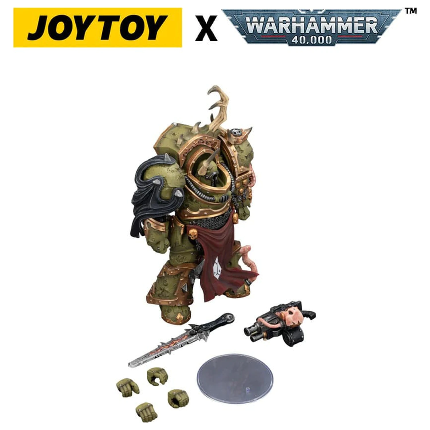 Warhammer 40,000 Action Figure Death Guard Blightlord Terminator 3 with Combi-bolter and Bubotic Blade 14 cm product photo