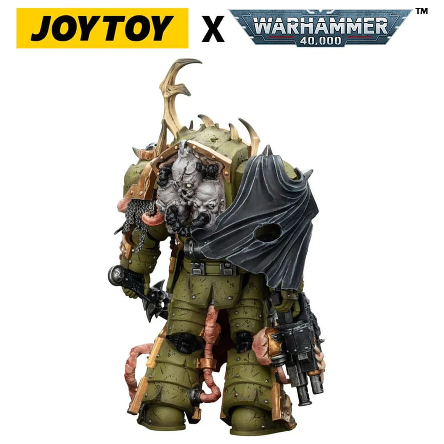 Warhammer 40,000 Action Figure Death Guard Blightlord Terminator 3 with Combi-bolter and Bubotic Blade 14 cm product photo