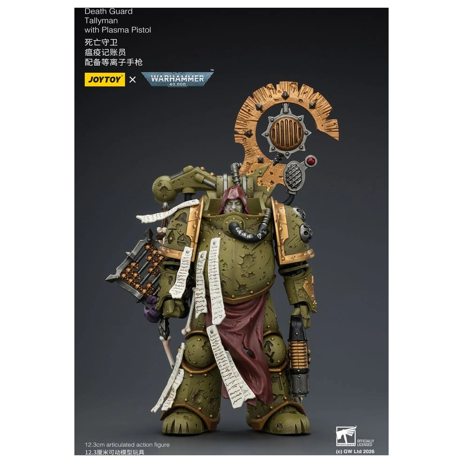 Warhammer 40,000 Action Figure Death Guard Tallyman 12 cm product photo