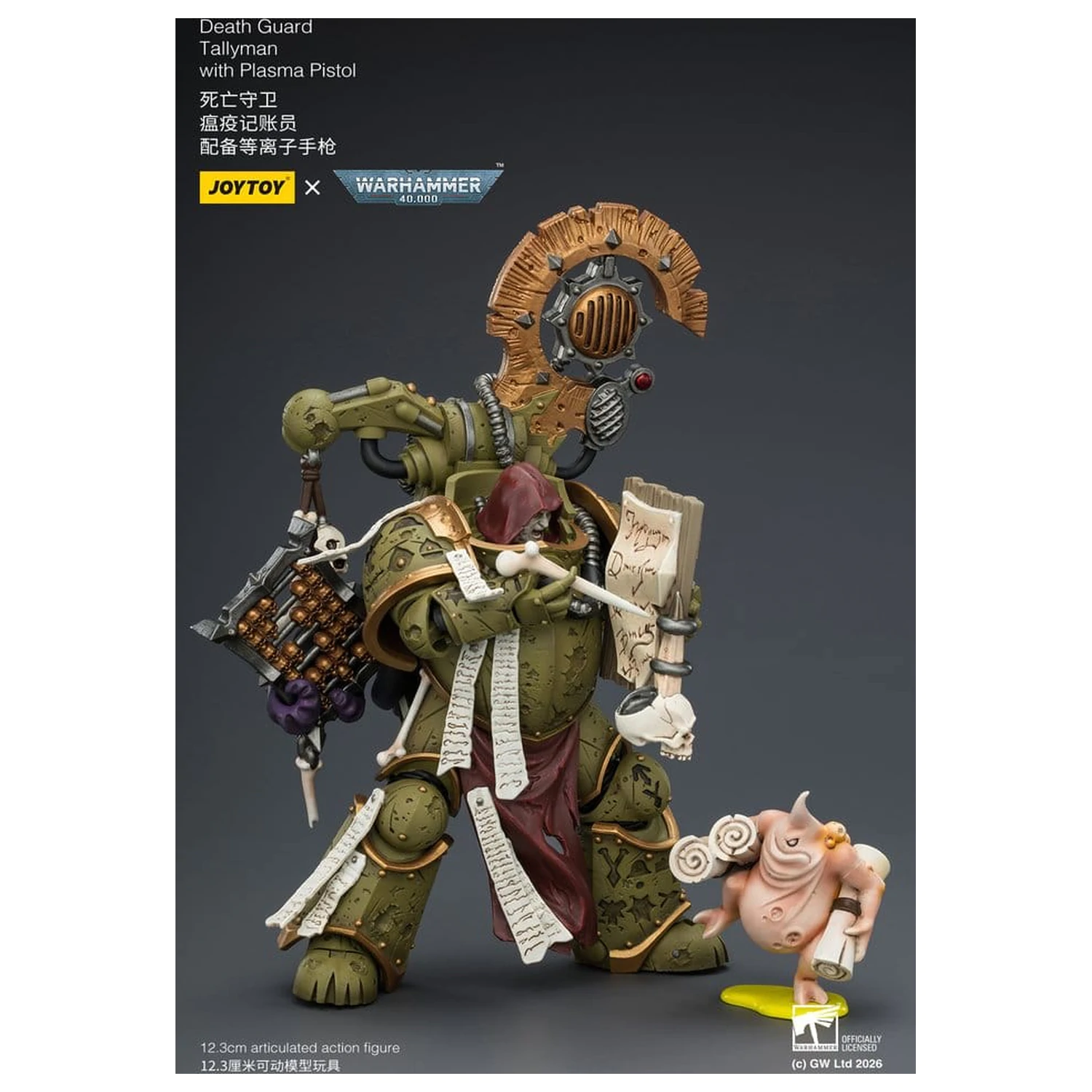 Warhammer 40,000 Action Figure Death Guard Tallyman 12 cm product photo