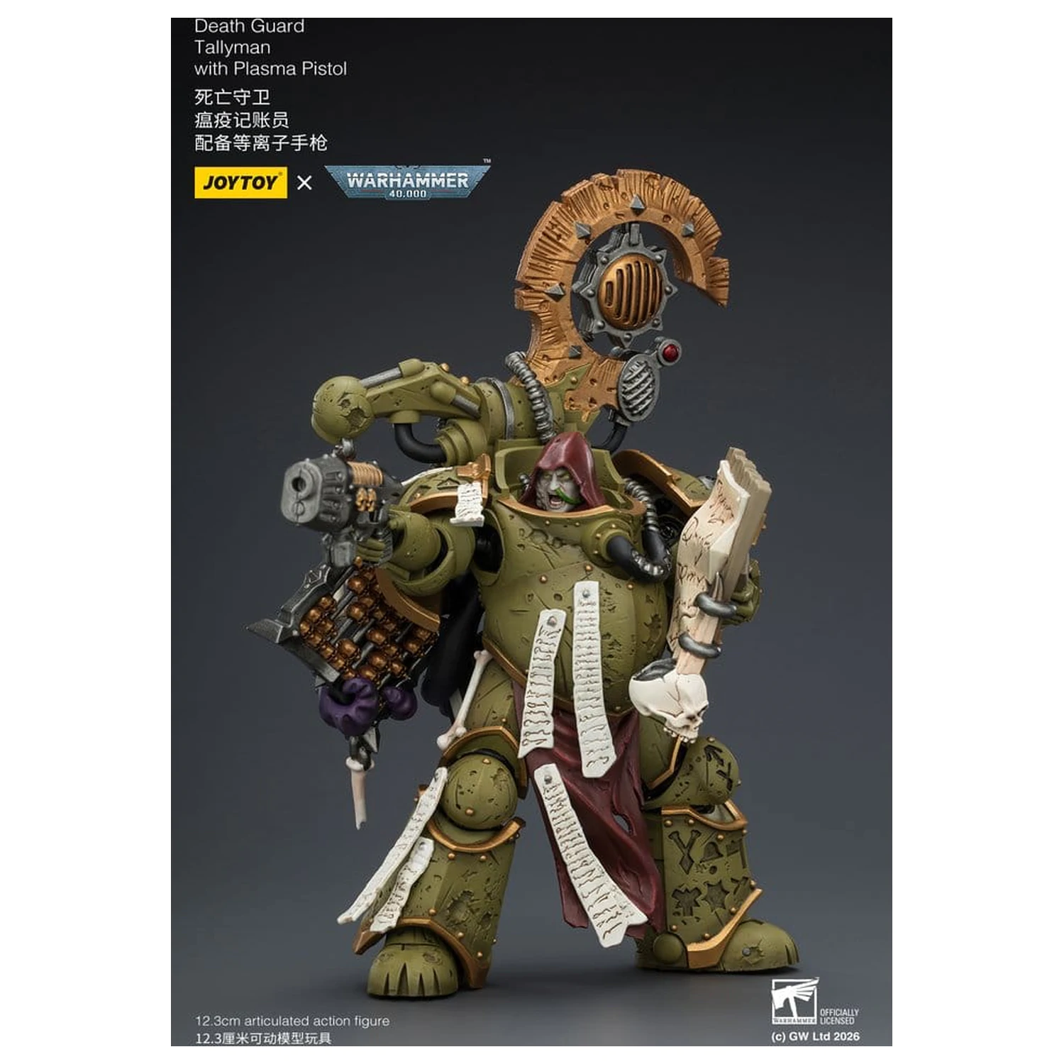 Warhammer 40,000 Action Figure Death Guard Tallyman 12 cm product photo