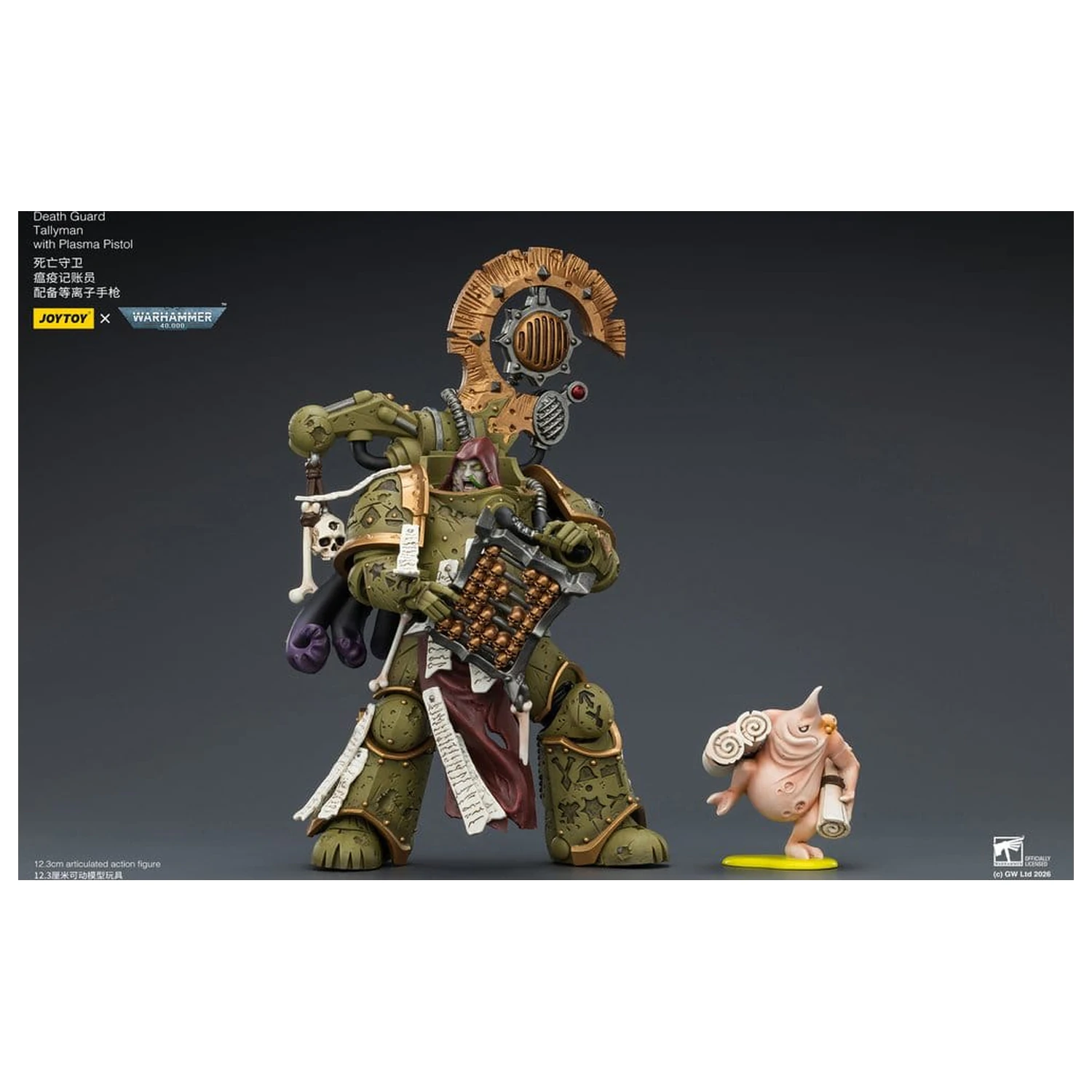 Warhammer 40,000 Action Figure Death Guard Tallyman 12 cm product photo