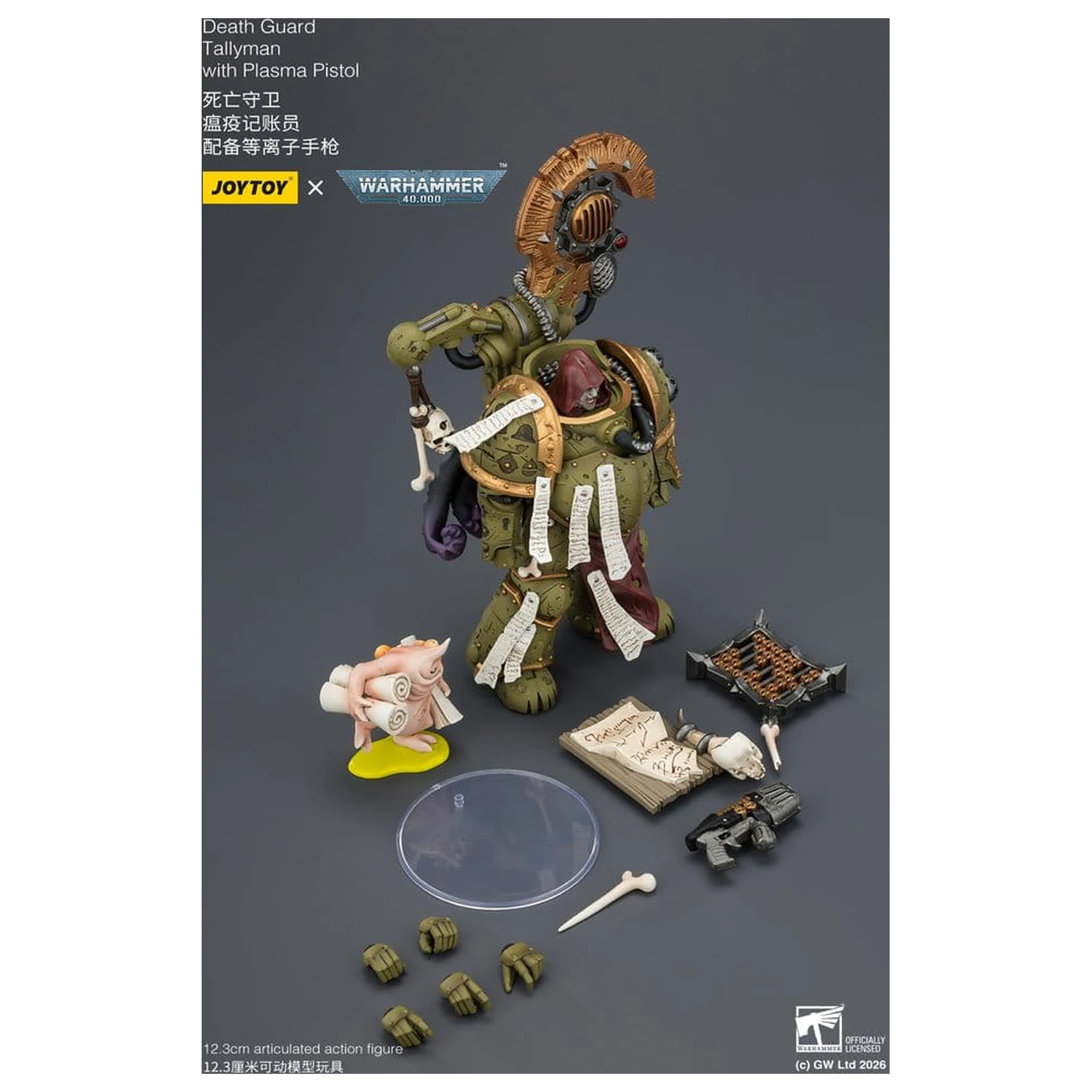 Warhammer 40,000 Action Figure Death Guard Tallyman 12 cm product photo