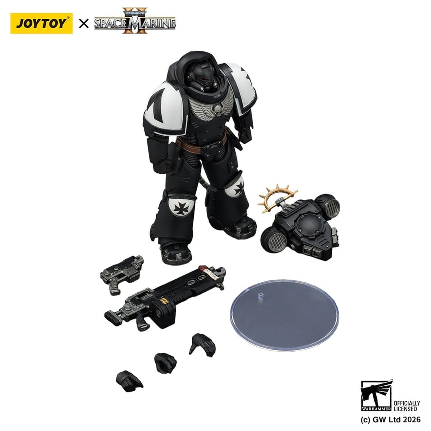 Warhammer 40,000 Action Figure Game Edition Black Templars Heavy Intercessor 13 cm product photo