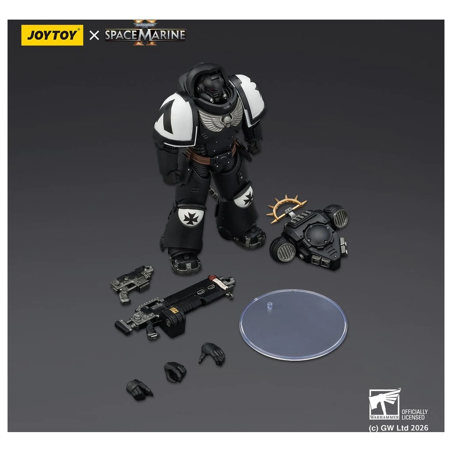 Warhammer 40,000 Action Figure Game Edition Black Templars Heavy Intercessor 13 cm product photo