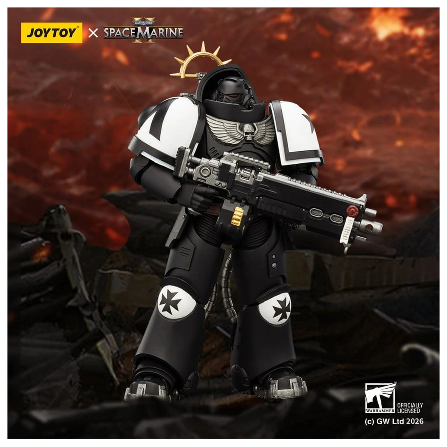Warhammer 40,000 Action Figure Game Edition Black Templars Heavy Intercessor 13 cm product photo
