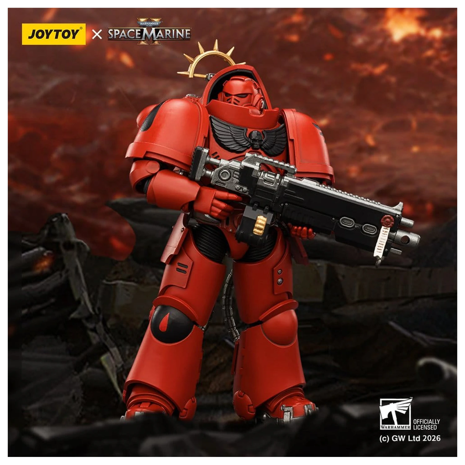 Warhammer 40,000 Action Figure Game Edition Blood Angels Heavy Intercessor 13 cm product photo