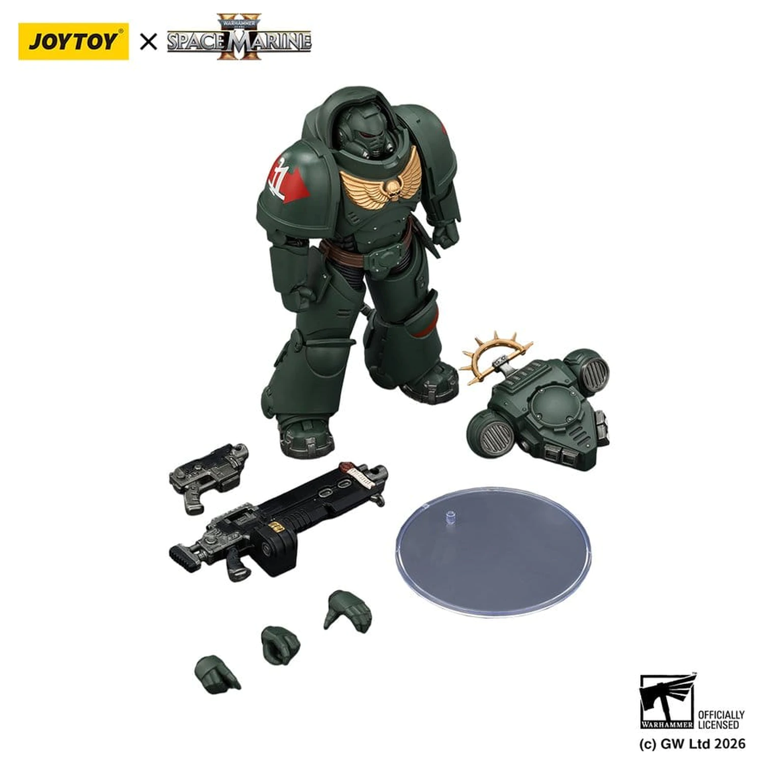Warhammer 40,000 Action Figure Game Edition Dark Angels Heavy Intercessor 13 cm product photo