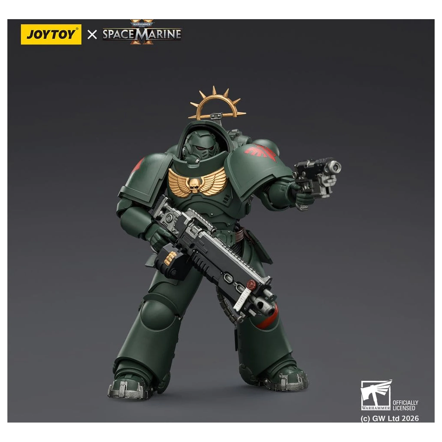 Warhammer 40,000 Action Figure Game Edition Dark Angels Heavy Intercessor 13 cm product photo